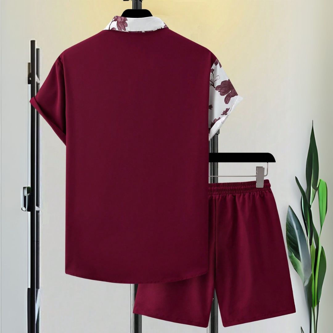 Herren-Set Tropical Caribbean - Hemd und Shorts