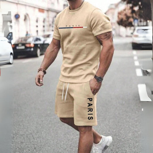 Herren-Premium-Set Paris - T-Shirt und Shorts