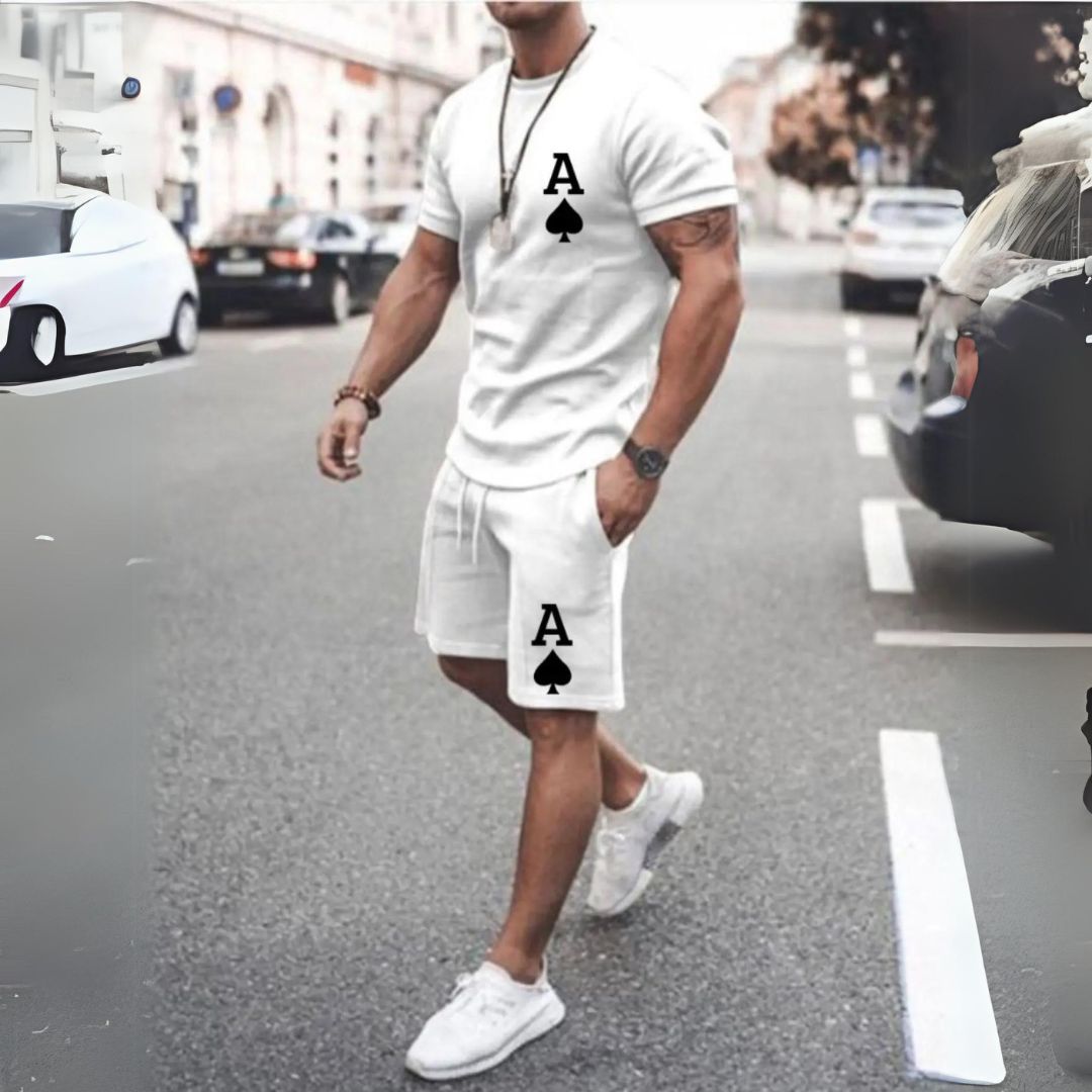Herren-Set Prime Pik - T-Shirt und Shorts