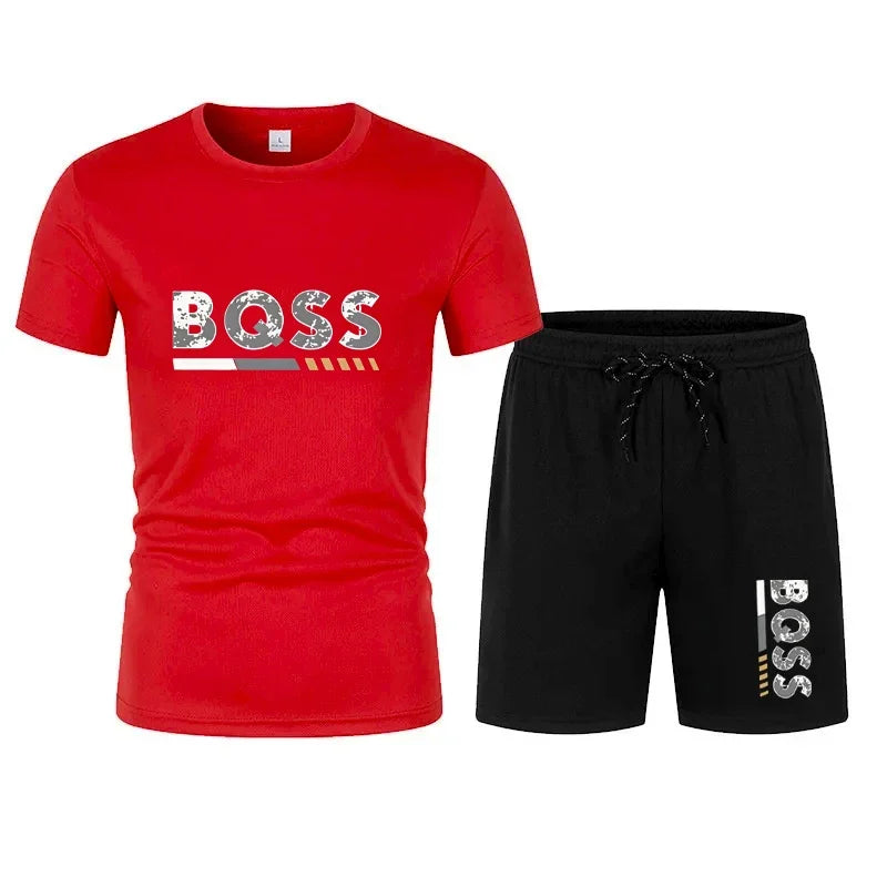 Herren Sommer Sportset - 2-teilig in Dunkelblau