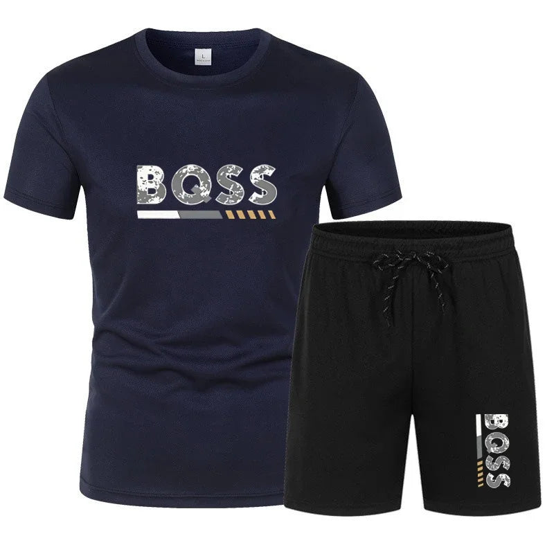 Herren Sommer Sportset - 2-teilig in Beige
