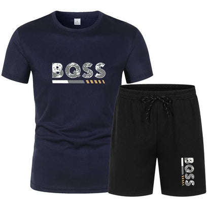 Herren Sommer Sportset - 2-teilig in Beige