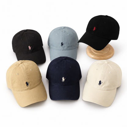 Herren Baseballcap mit Pony-Stickerei